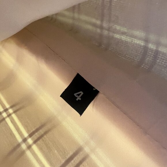 Spooner Prague Tan Plaid Button Front Coat Women's 4 - Picture 4 of 6